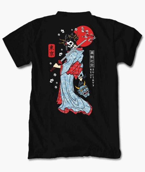 Riot Society Geisha Samurai T-shirt