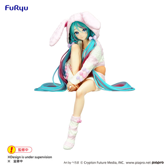 Hatsune Miku Noodle Stopper Prize Figure (Rabbit Ear Hood Pajama Ver.)