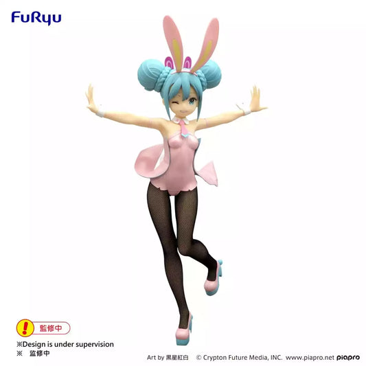 Hatsune Miku Bicute Bunnies Wink Pearl Pink Color Figure