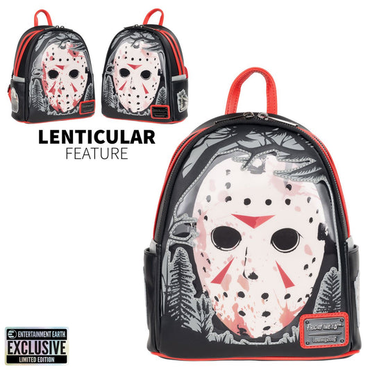 Loungefly Friday the 13th Jason Lenticular Mini-Backpack