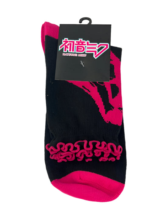 Hatsune Miku Ruffle Edge Crew Socks