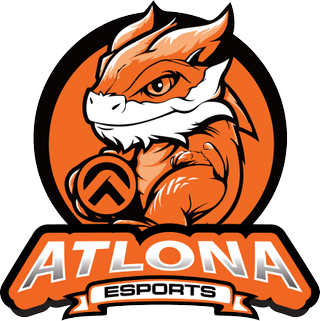 The Atlona esports logo featuring a dragon.